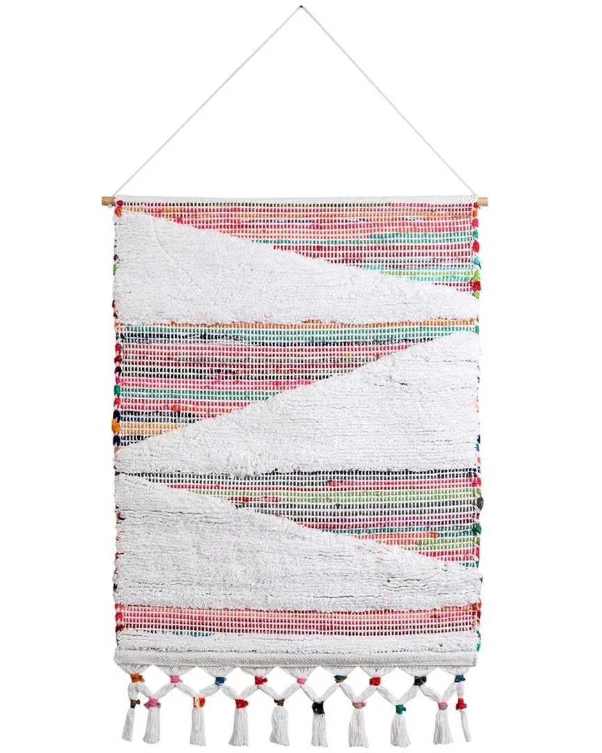 Boho Chindi Cloudy Day Woven Wall Hanging - Multi, Cotton