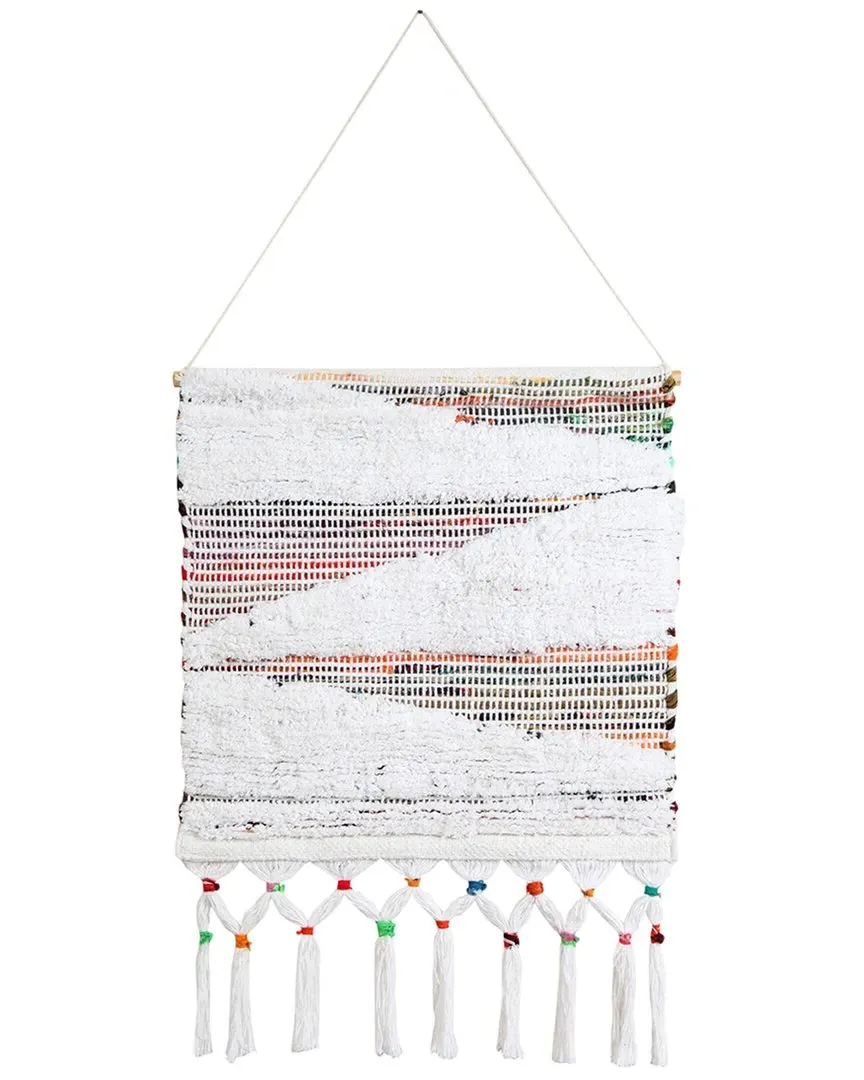 Boho Chindi Cloudy Day Woven Wall Hanging - Multi, Cotton image