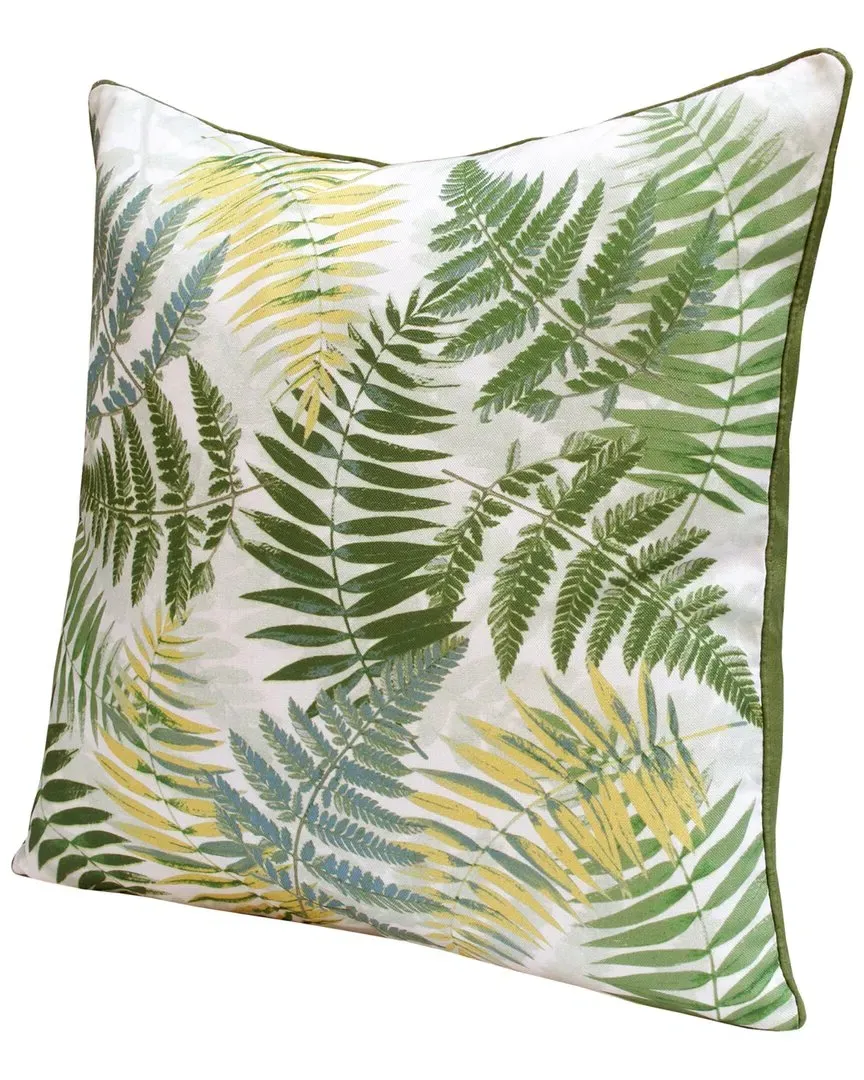 Botanical Throw Pillows Set of 2 - Green, Polyester