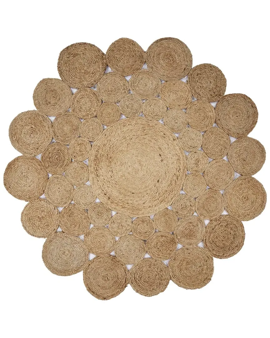 Brynn Hand-Woven Geometric Area Rug - Beige, Jute