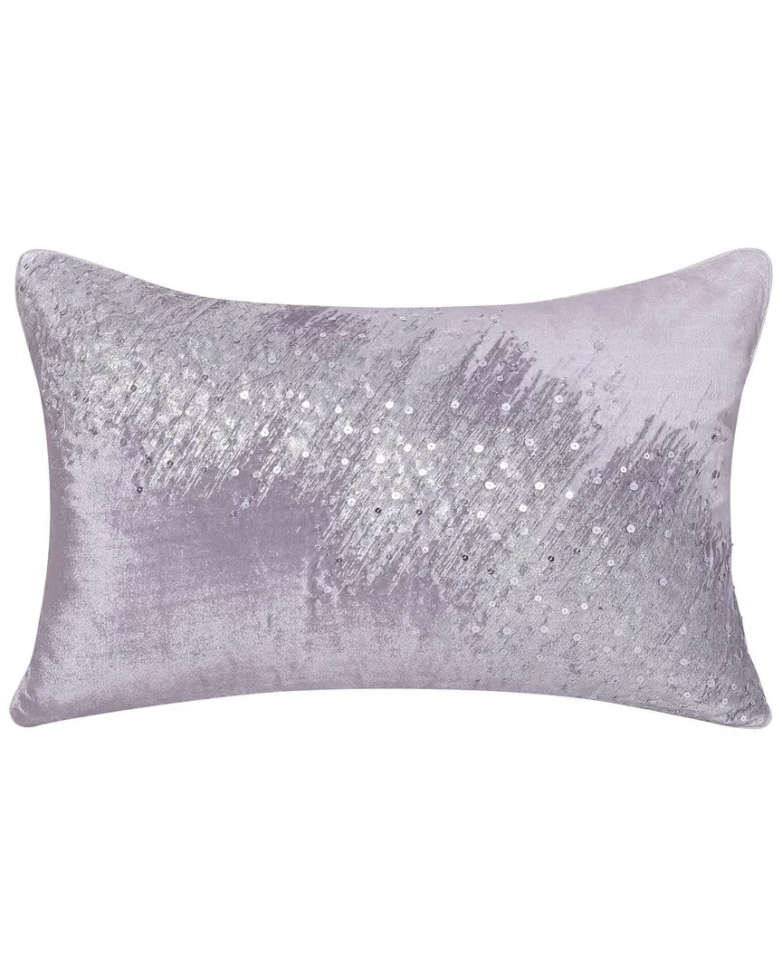 Chloe Abstract Sequined Decorative Pillow - Grey