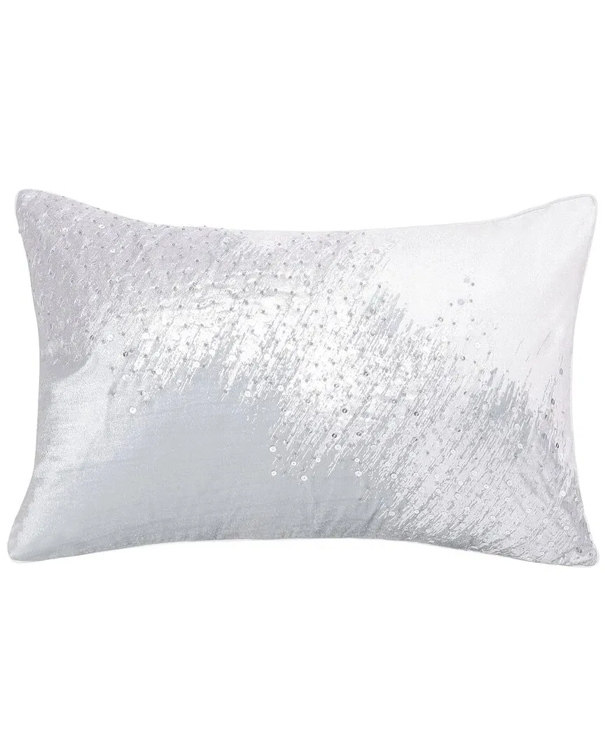 Chloe Abstract Sequined Decorative Pillow - Ivory image