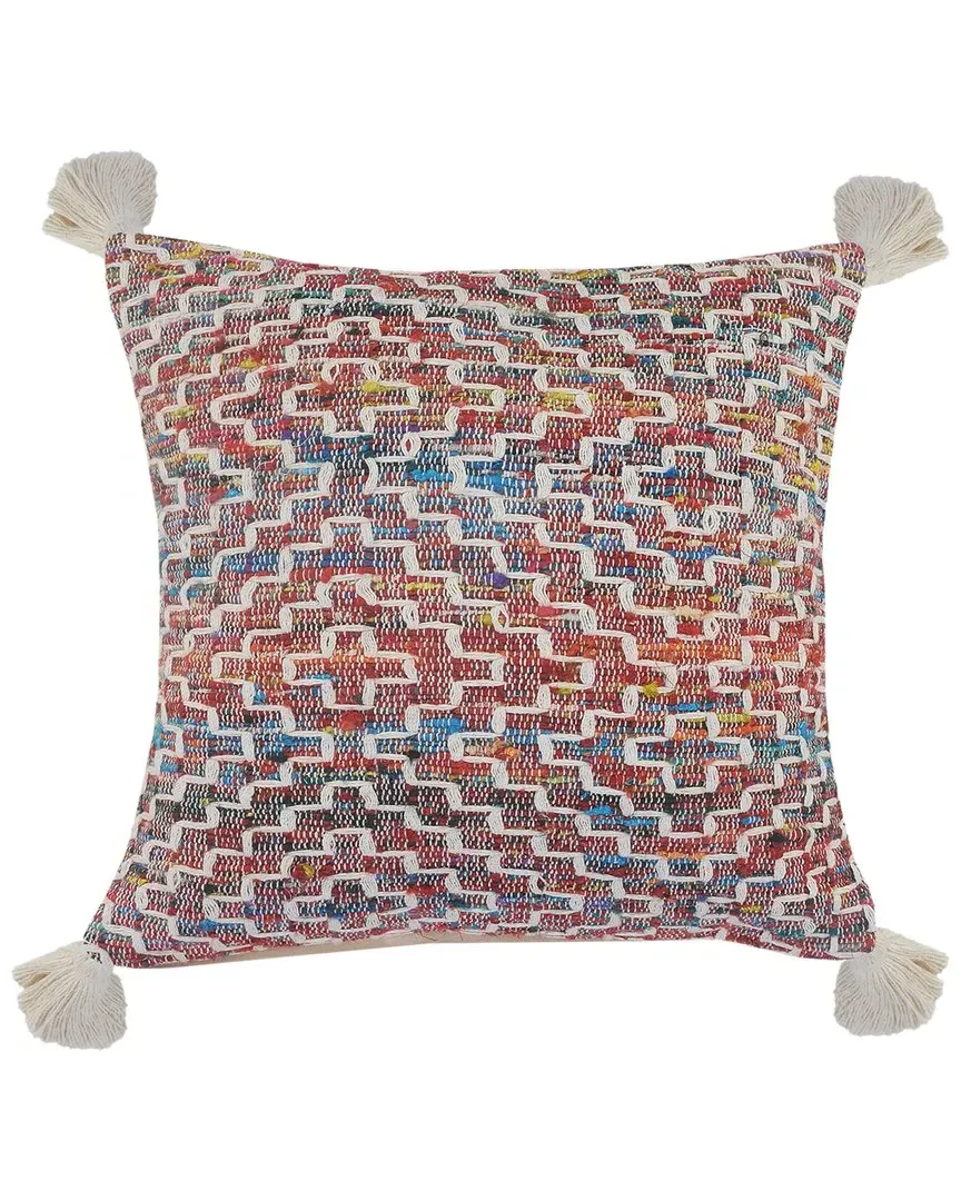 Corazon Dazzling Diamonds Throw Pillow with Tassels - Multicolor image