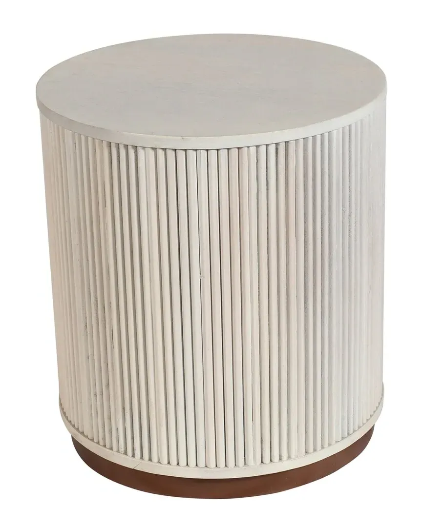 Eames Side Table with Storage - White, Mango Wood image