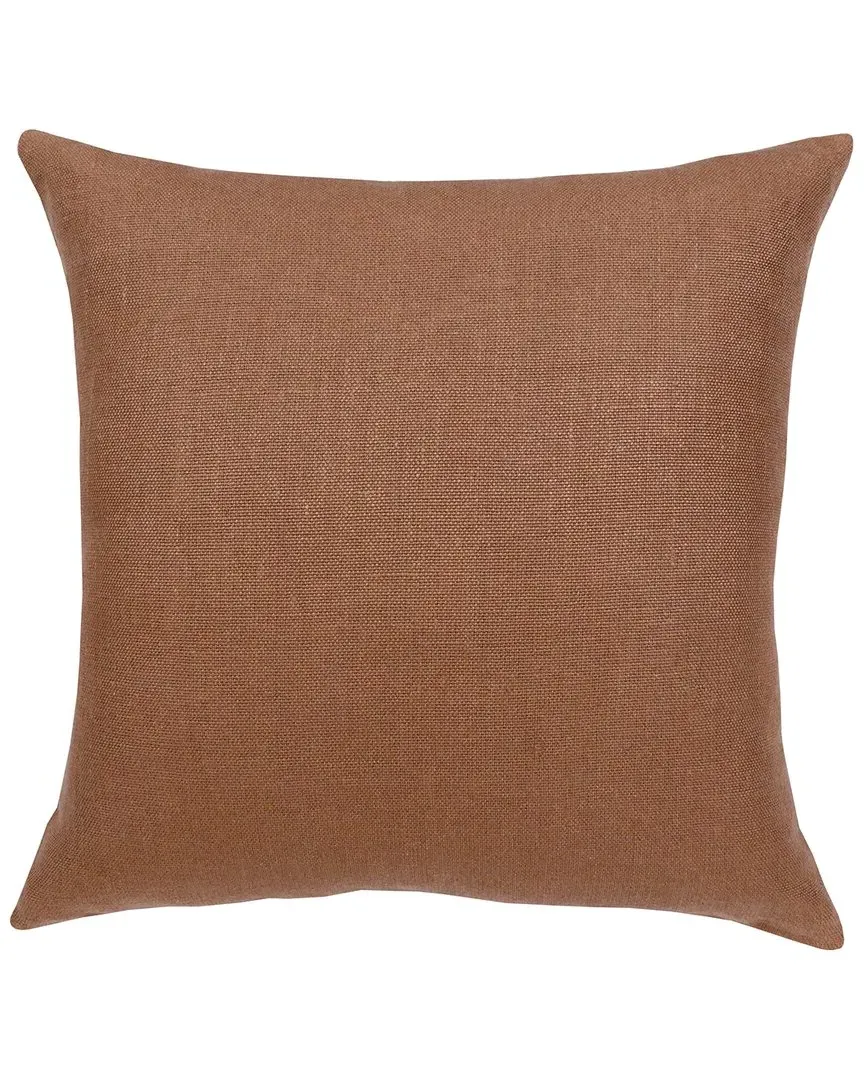 Estate Handwoven Decorative Pillow - Brown, Linen image