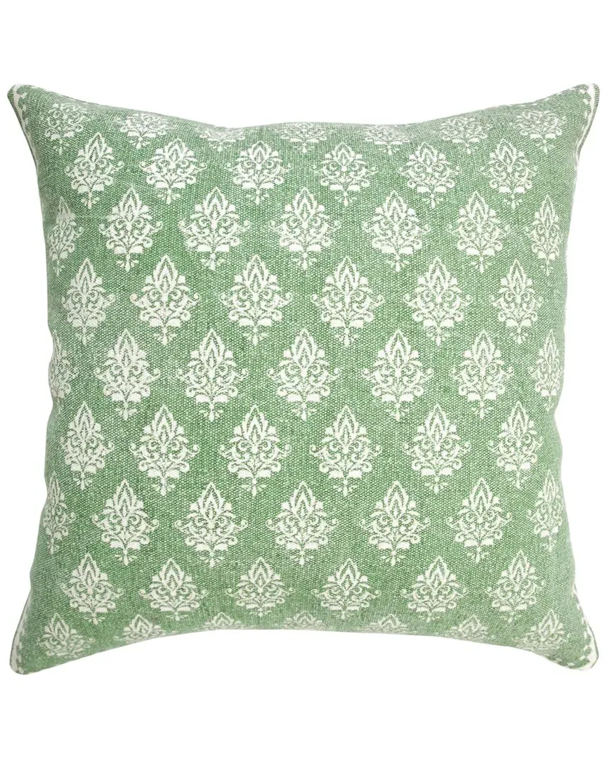 Fairytale Bordered Throw Pillow - Green, Cotton