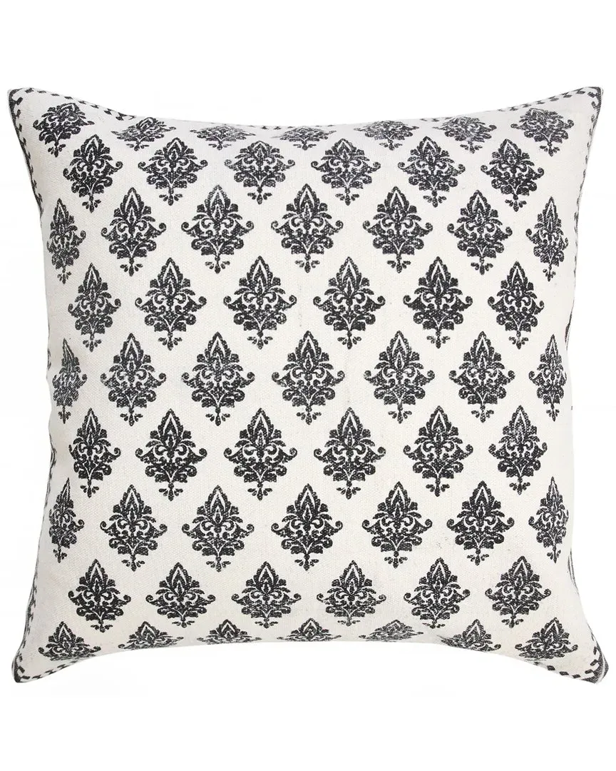 Fairytale Bordered Throw Pillow - White, Cotton image