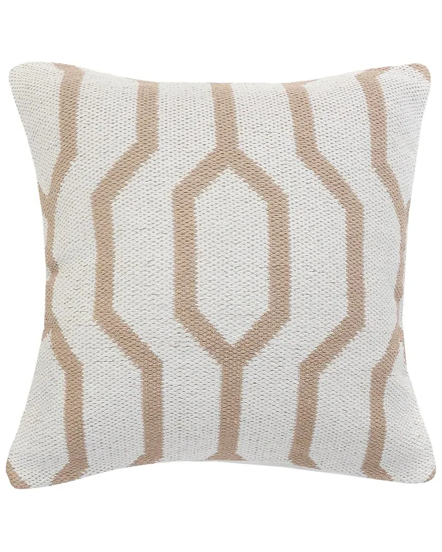 Geometric Decorative Pillow - Tan, Cotton image