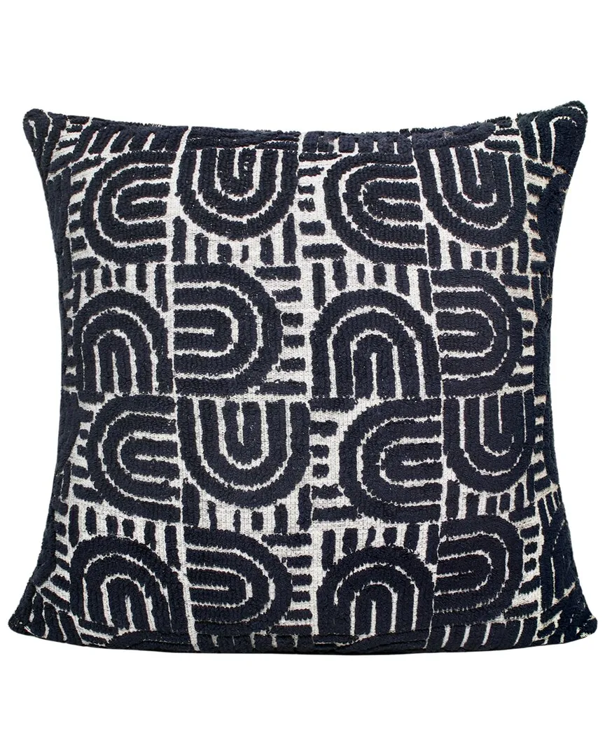 Grancie Geometric Throw Pillow - White, Cotton image