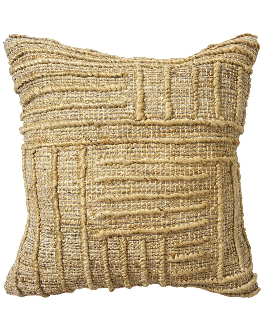 Hand-Woven Throw Pillow - Natural