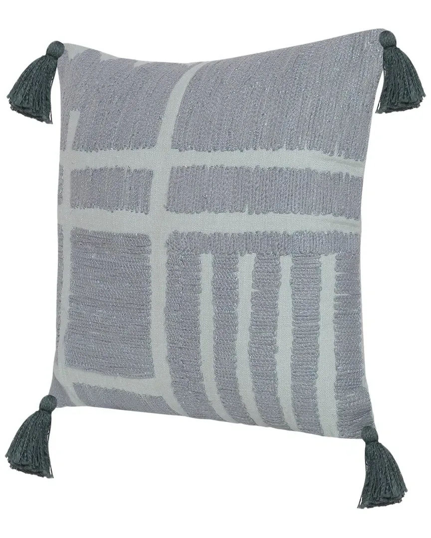 Ivanna Handmade Throw Pillow - Green, Cotton