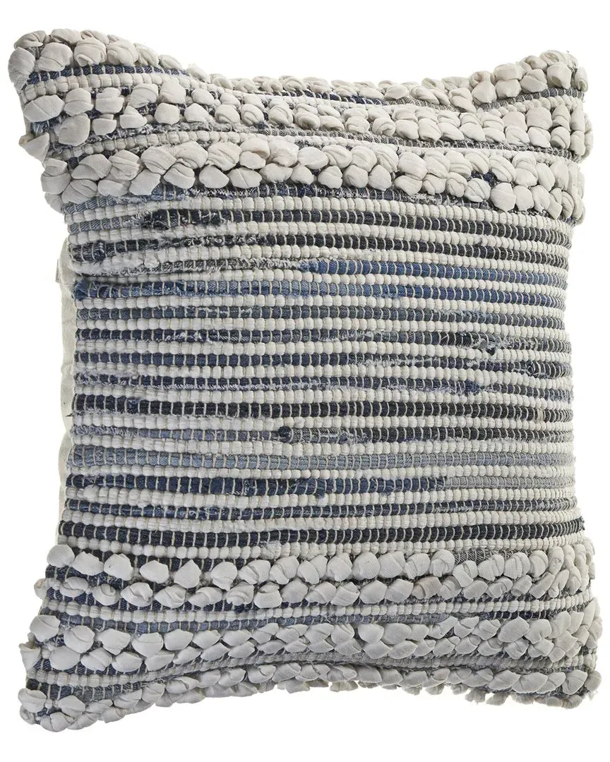 Mindy Stripe Throw Pillows Set of 2 - Blue, Cotton