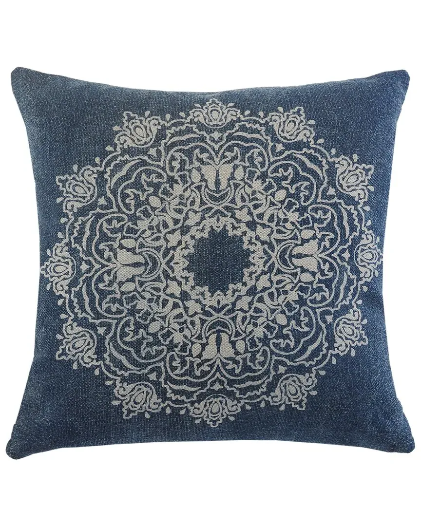 Monica Mandala Medallion Throw Pillow - Blue, Cotton image