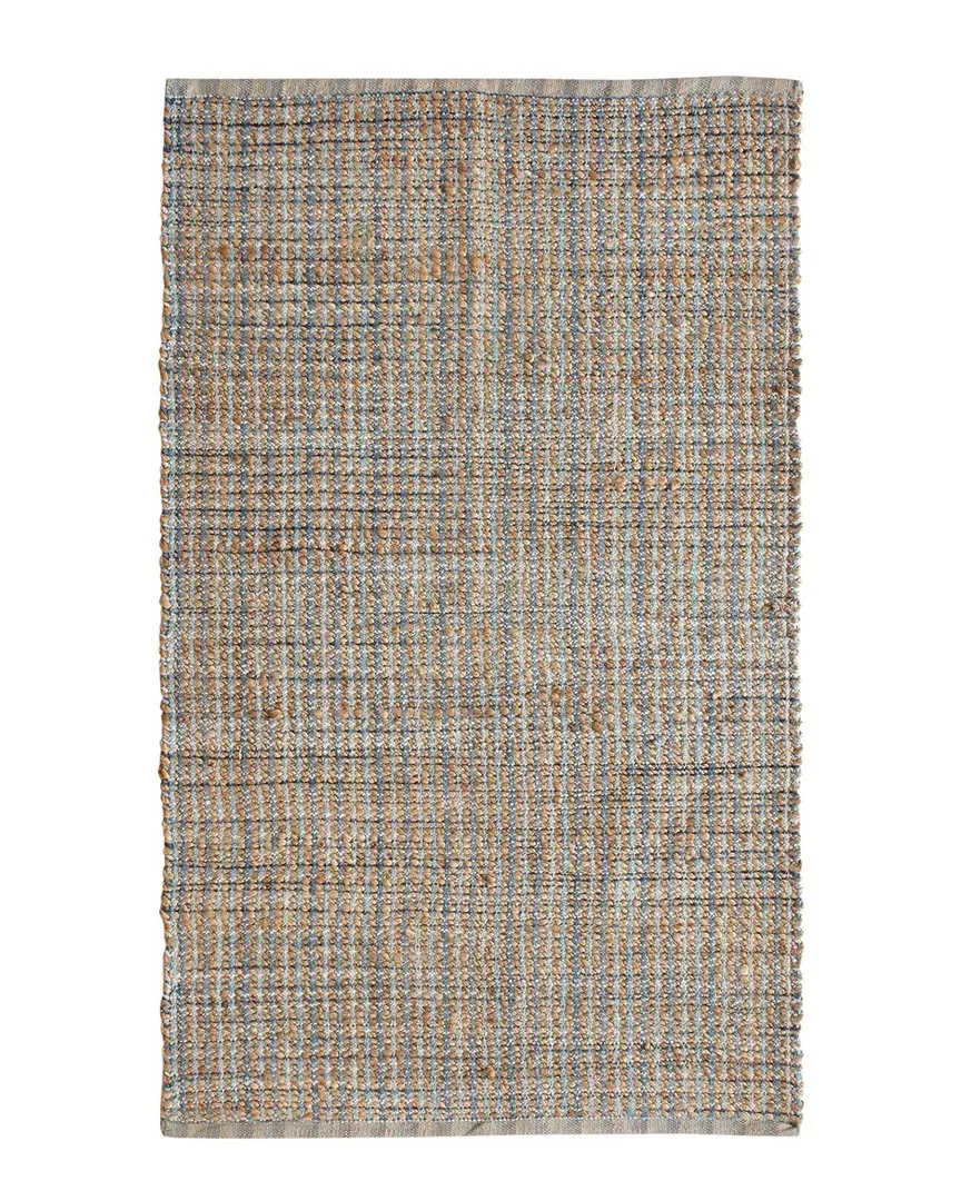 Nathalia Hand-Woven Area Rug - Blue, Jute