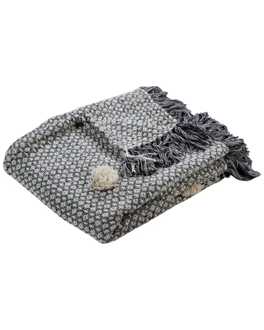 Puffed Up Throw Blanket - Gray, Cotton image