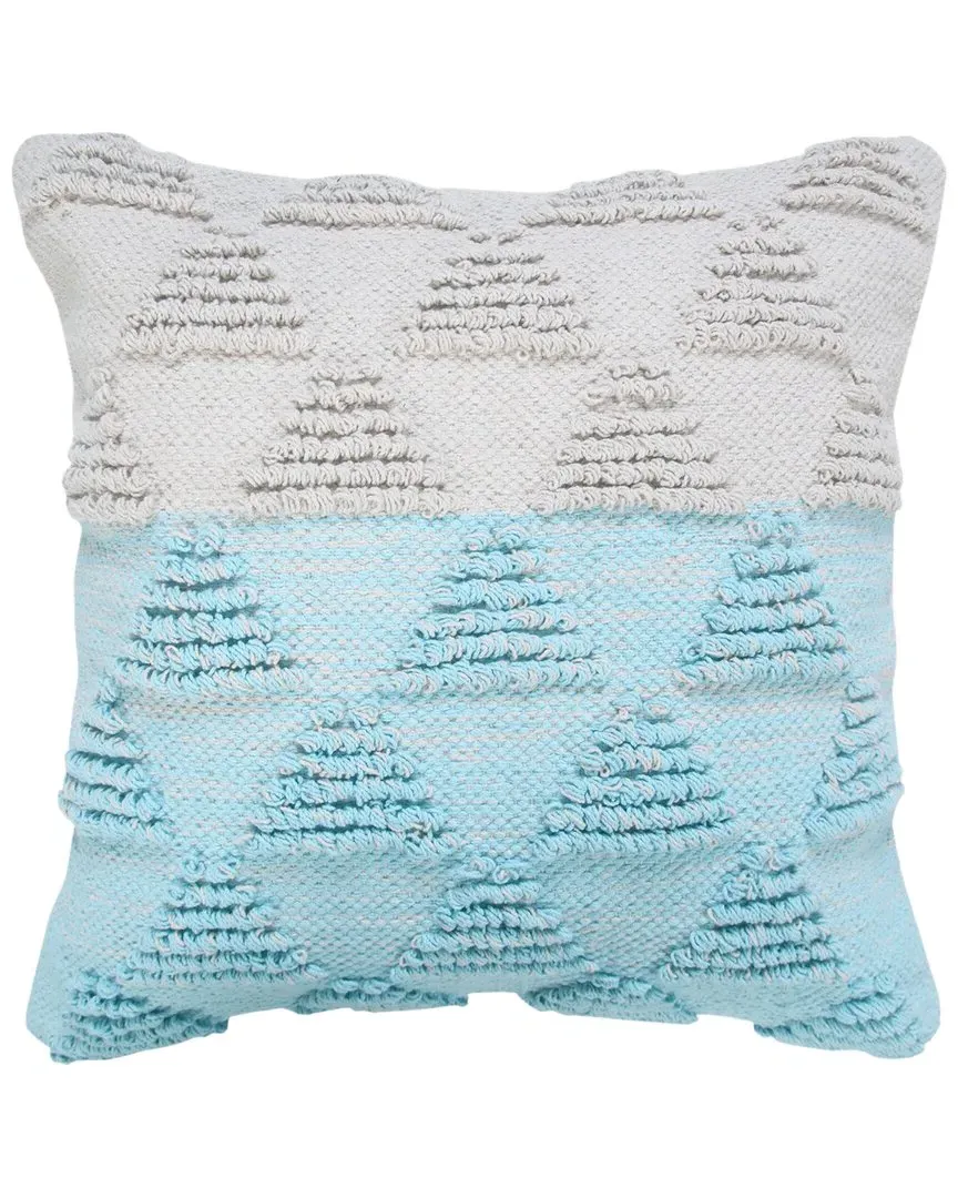 Raelene Geometric Triangle Throw Pillow - Blue, Cotton