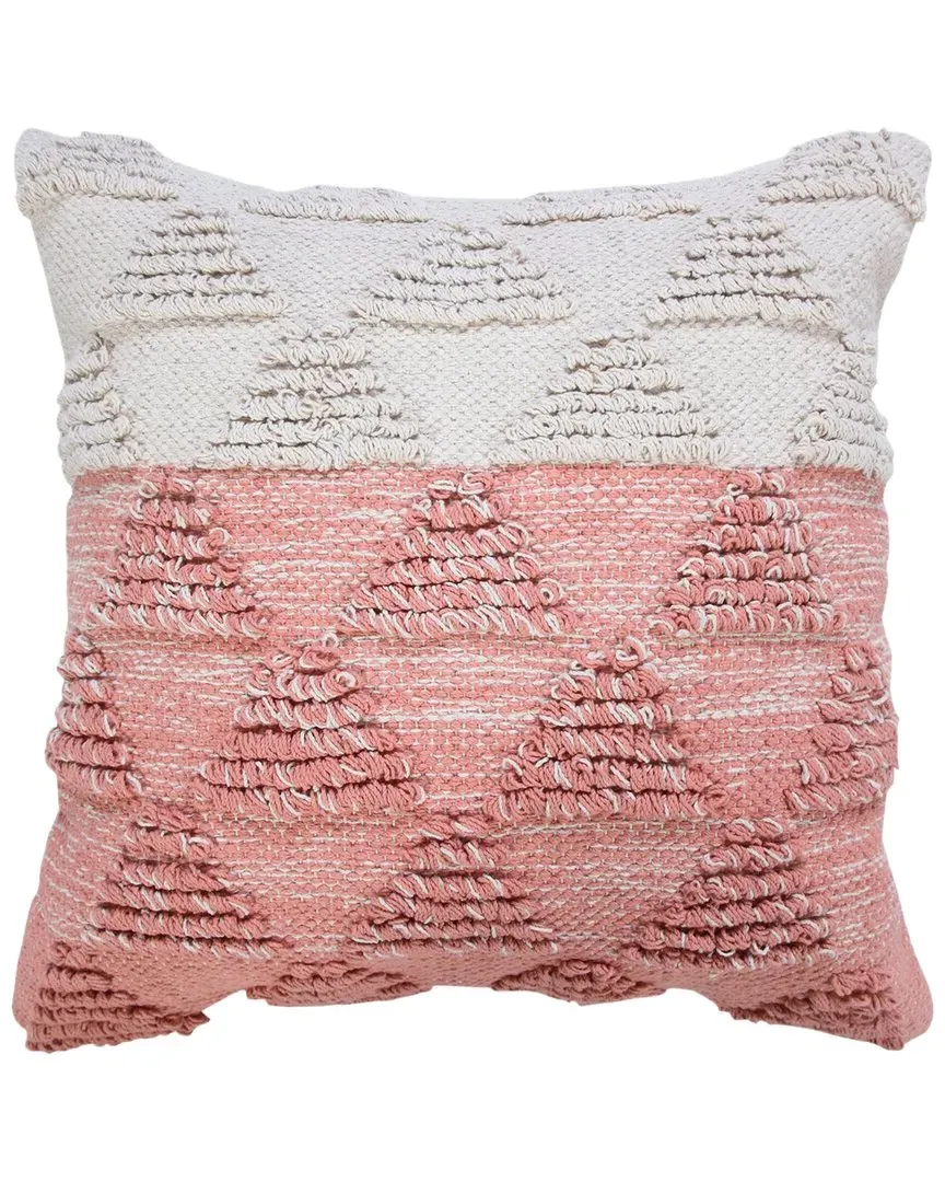 Raelene Geometric Triangle Throw Pillow - Pink, Cotton image