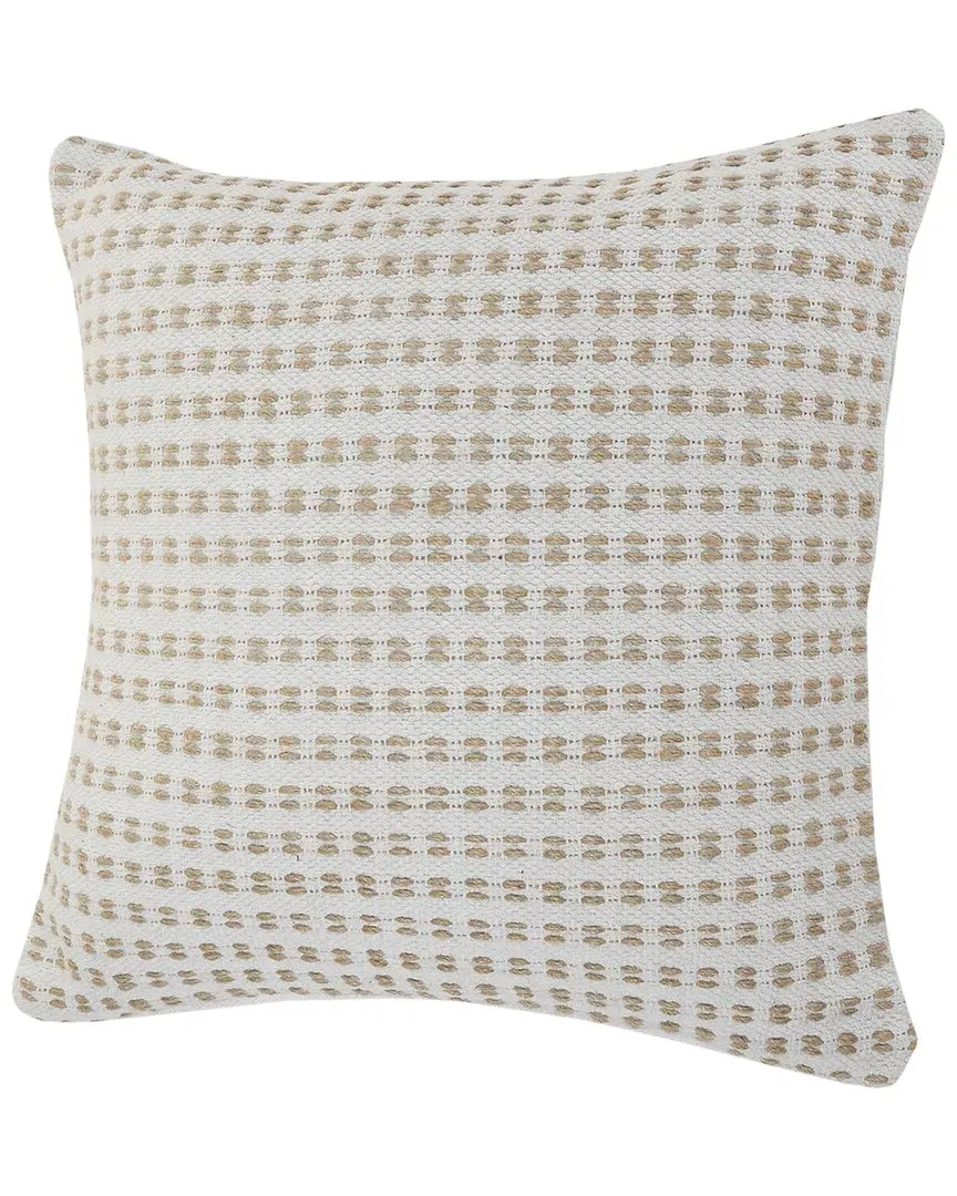 Reed Set of 2 Striped Throw Pillows - Tan, Cotton