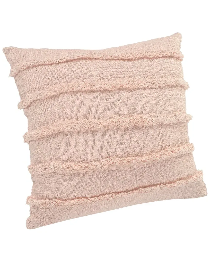 Reena Overtufted Throw Pillow - Pink, Cotton