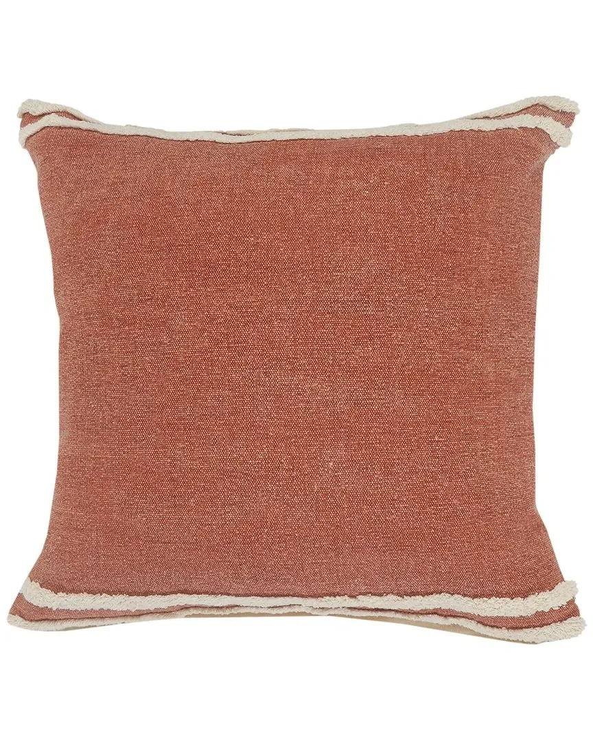 Reena Striped Throw Pillow - Brown, Cotton