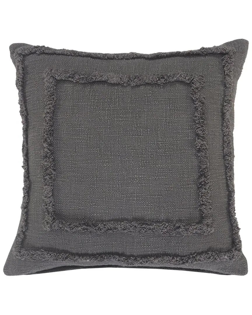 Reena Tufted Throw Pillow - Grey, Cotton