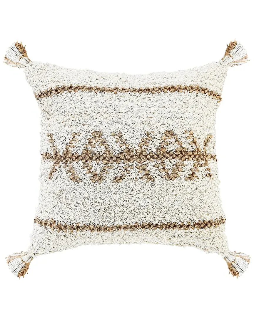 Reese Geometric Throw Pillow - White image