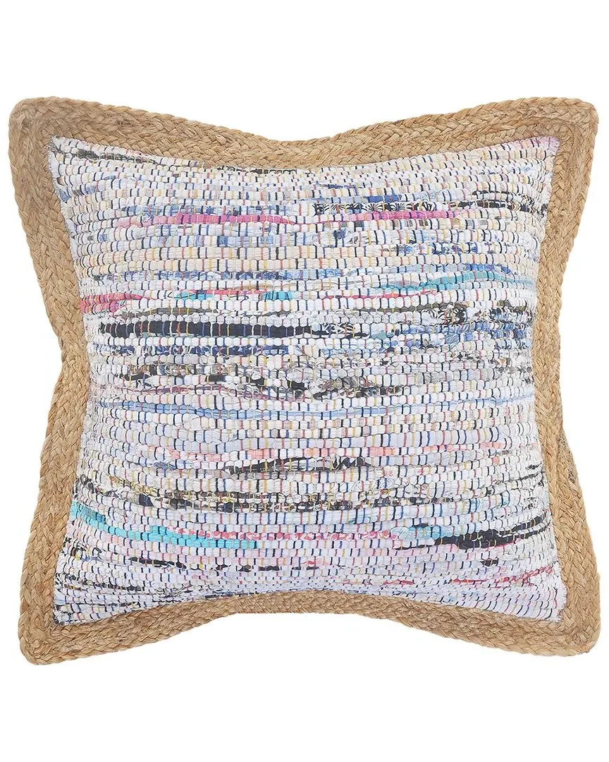 Rodha Chindi Throw Pillow - White image