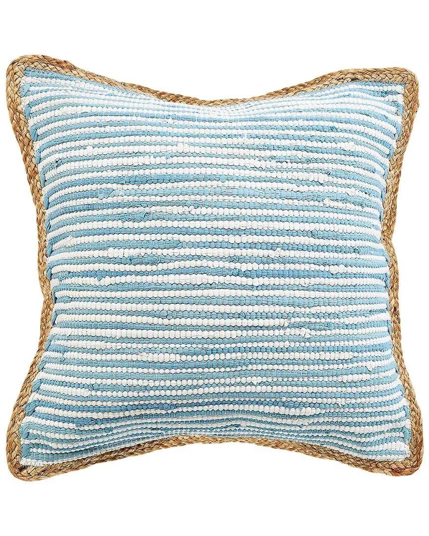 Rodha Striped Throw Pillow - Blue, Cotton