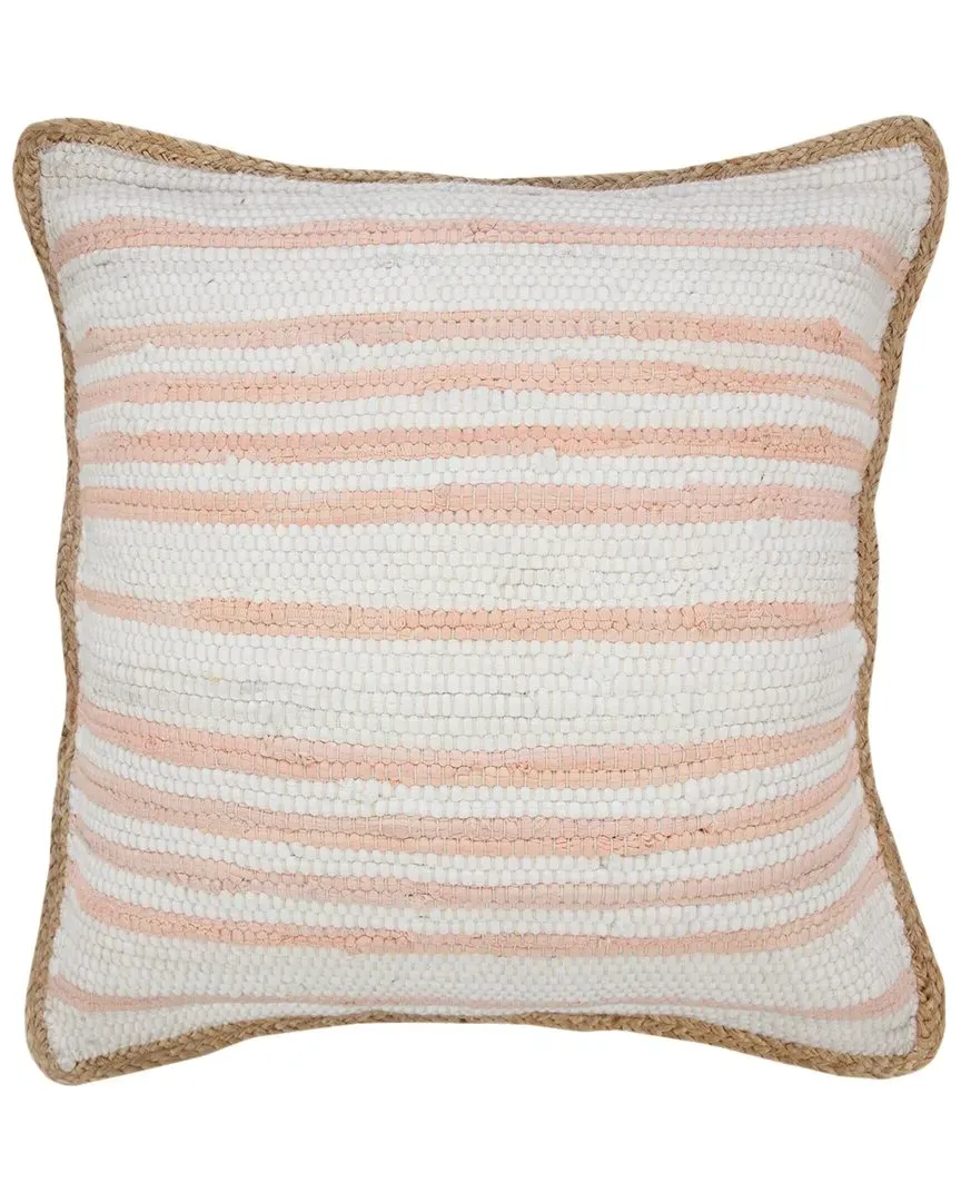 Rodha Striped Throw Pillow - Pink, Cotton