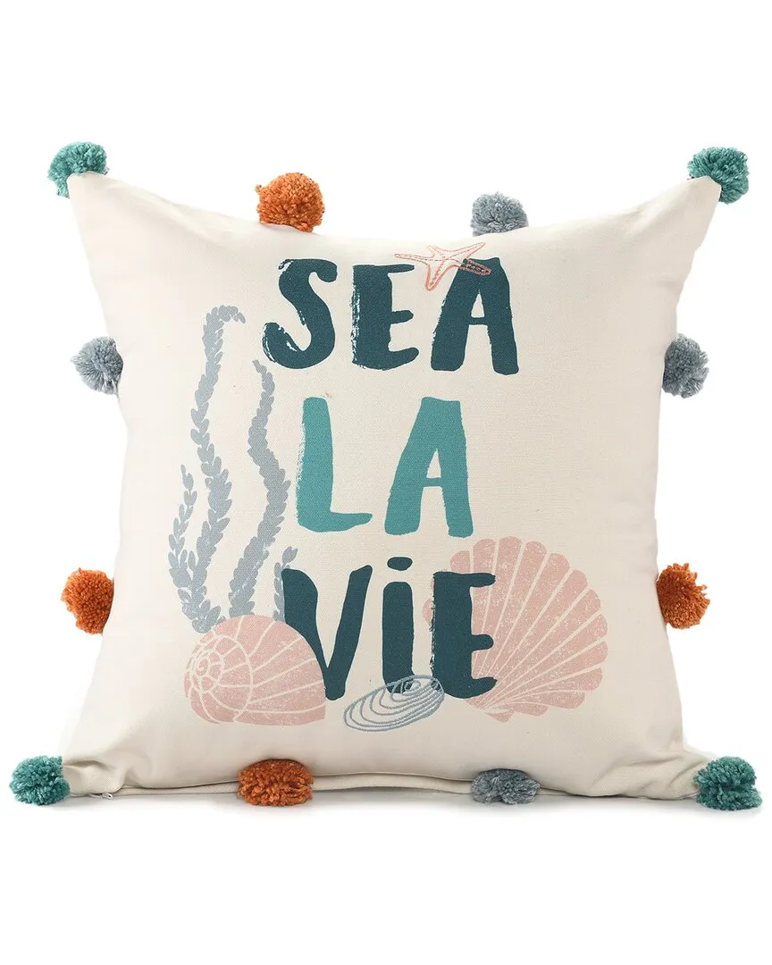 Sancia Sea La Vie Throw Pillow - Multicolor, Polyester