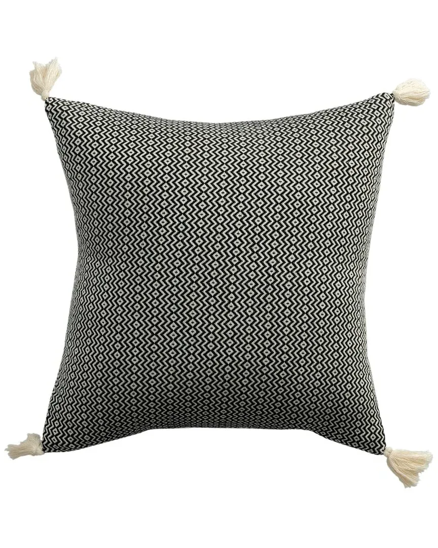 Sanjana Chevron Throw Pillow - Black, Cotton image