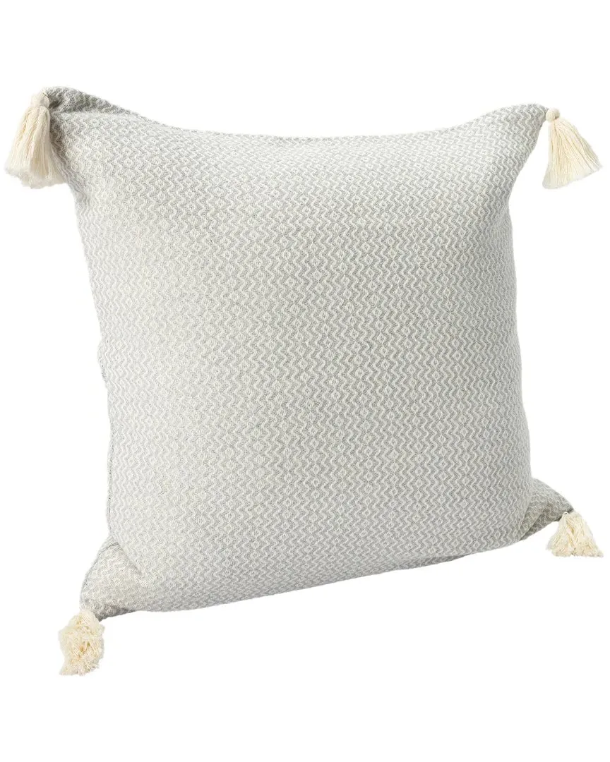 Sanjana Chevron Throw Pillow - Gray, Cotton