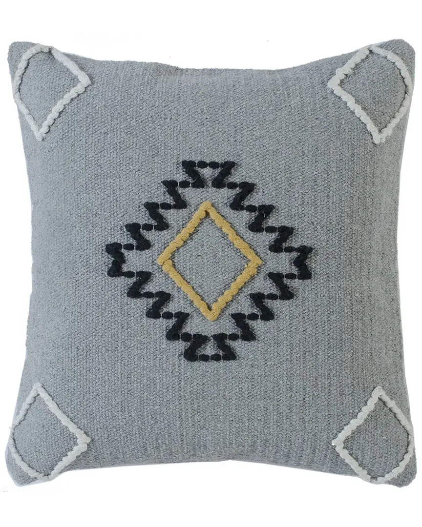 Scandinavian Diamond Throw Pillow - Black
