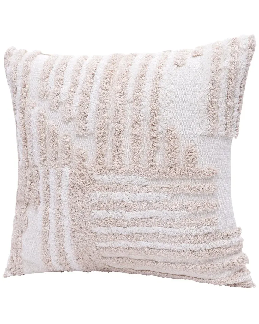 Scarlett Abstract Geometric Throw Pillow - White image