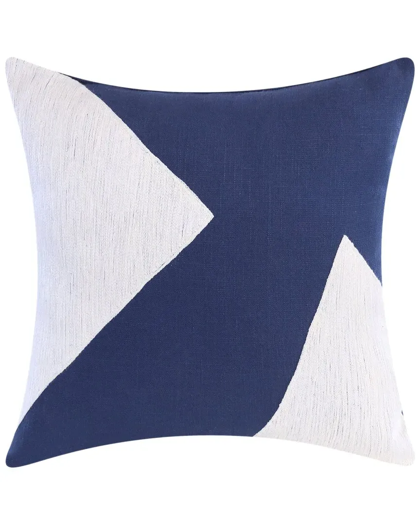 Scarlett Colorblock Handmade Throw Pillow - Navy image