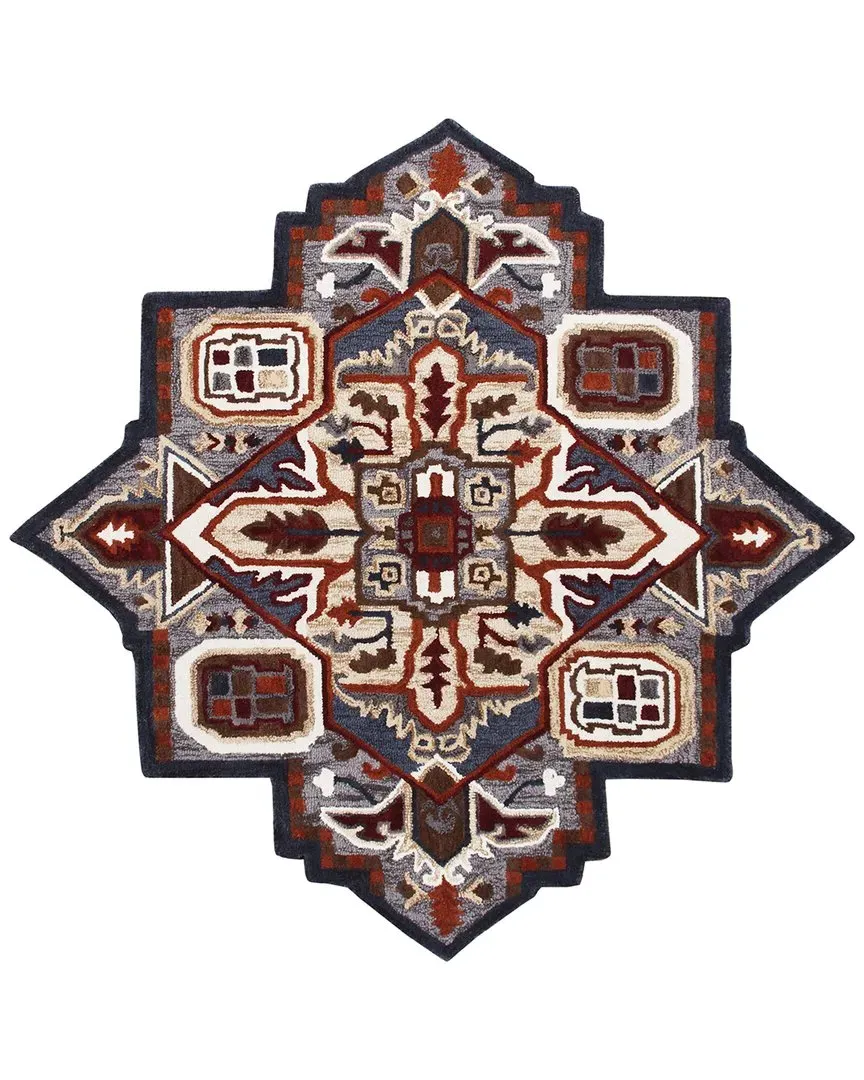 Shena Hand-Tufted Southwestern Area Rug - Beige, Wool