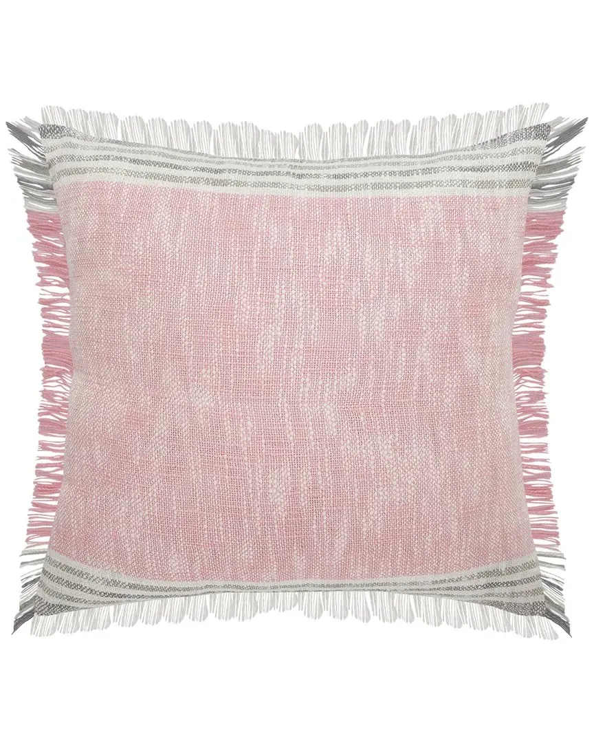 Stephanie Color Block Throw Pillow with Fringe image