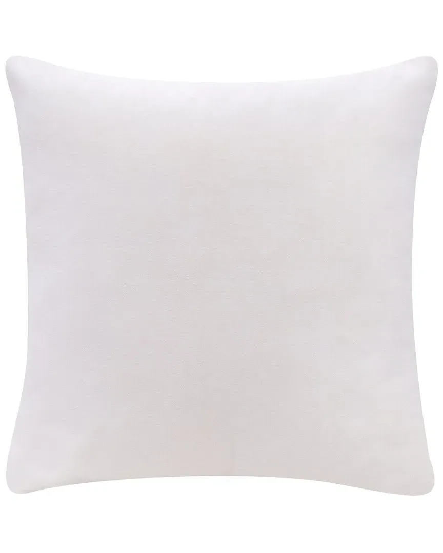Velvet Handmade Decorative Throw Pillow - Ivory White