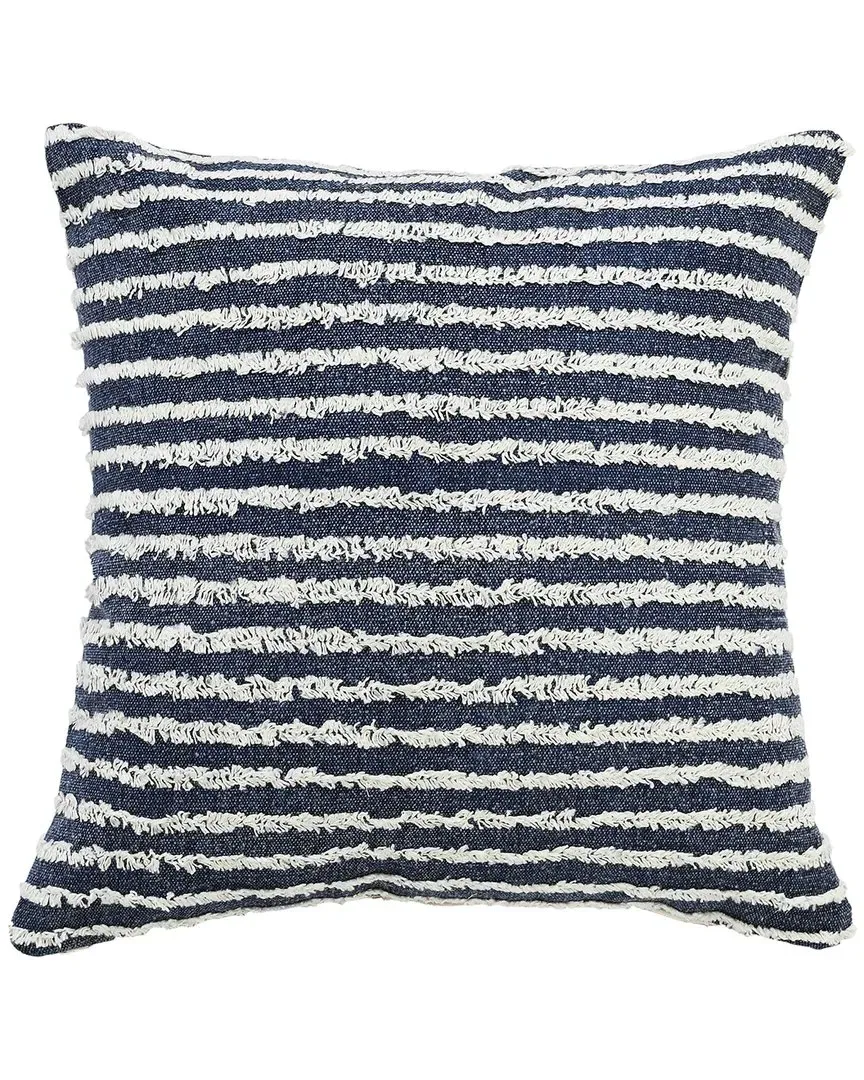 Wispy Ways Throw Pillow with Removable Cover - Ensign Blue image