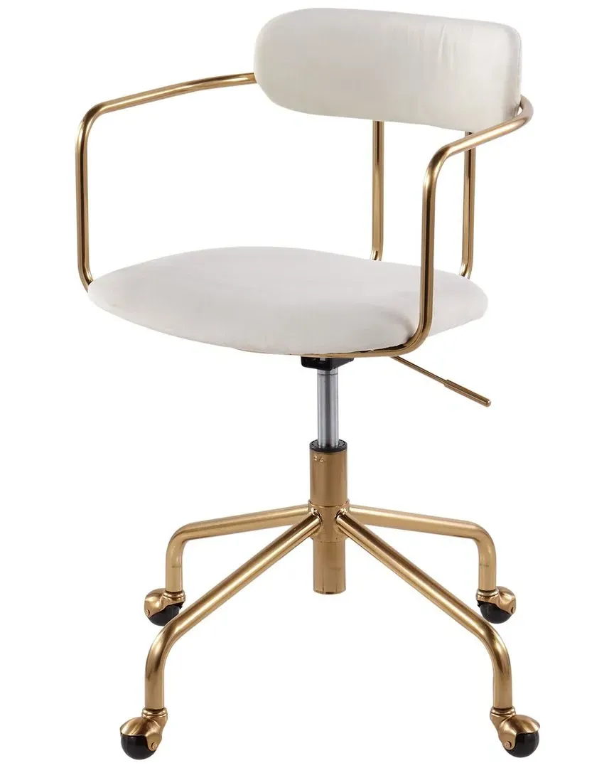 Demi Office Chair - Gold, Velvet image