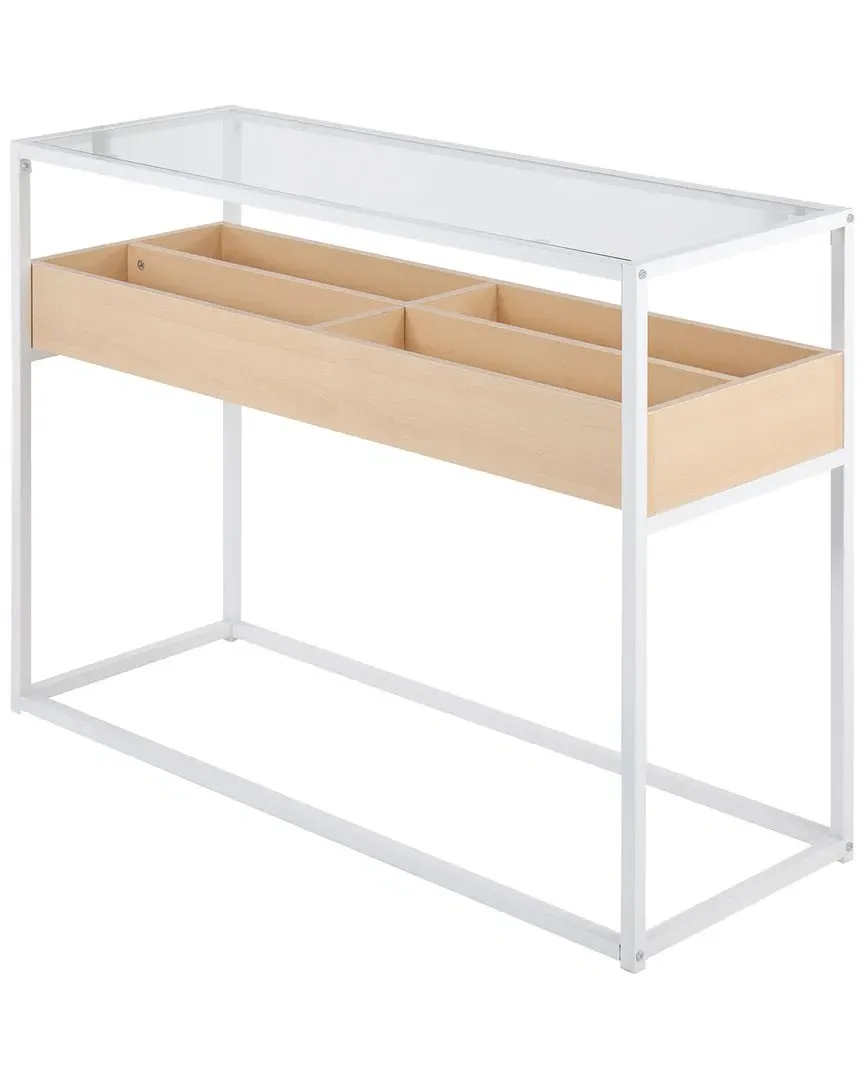 Display Console Table - White, Glass