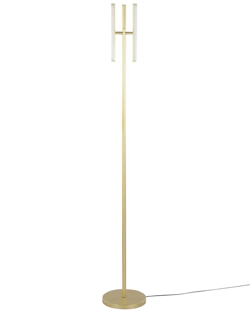 Icicle 65in Swivel Floor Lamp - Gold, Metal