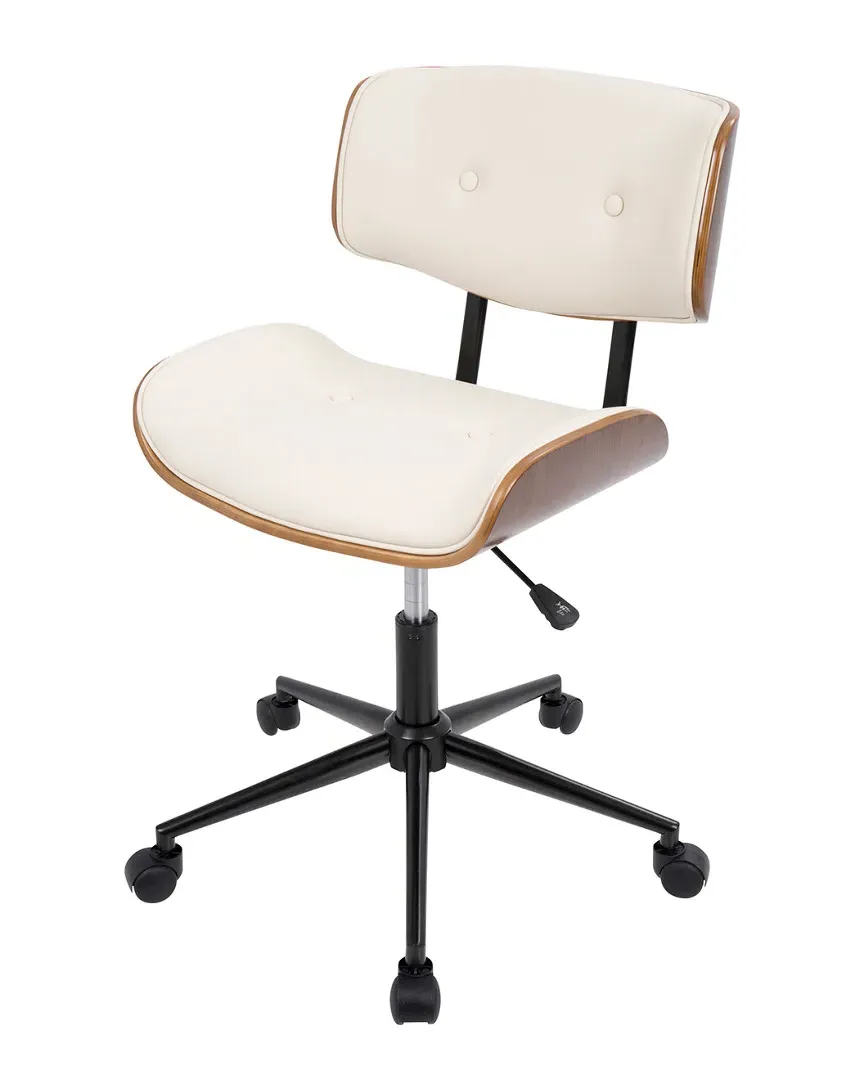 Lombardi Office Chair - Walnut, Cream image