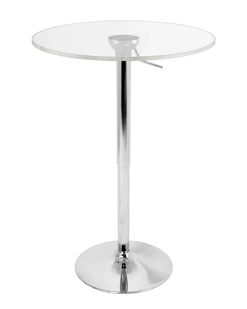 Lumisource Adjustable Bar Table - Clear, Acrylic image