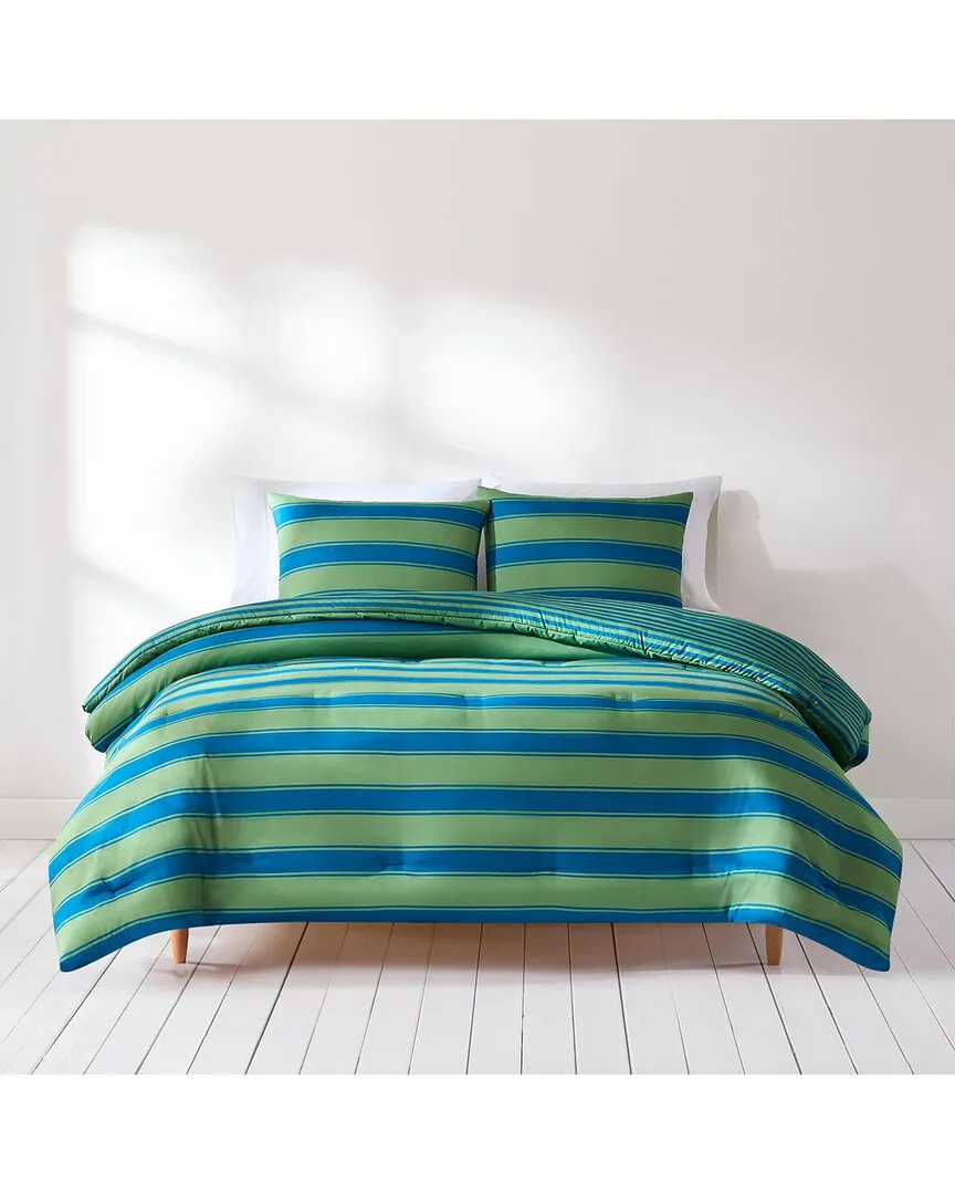 Gale Cabana Stripe Comforter Set - Blue image