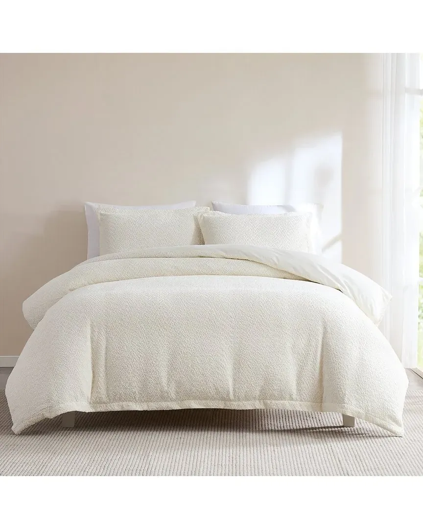 Lotti Boucle Duvet Cover Set - White