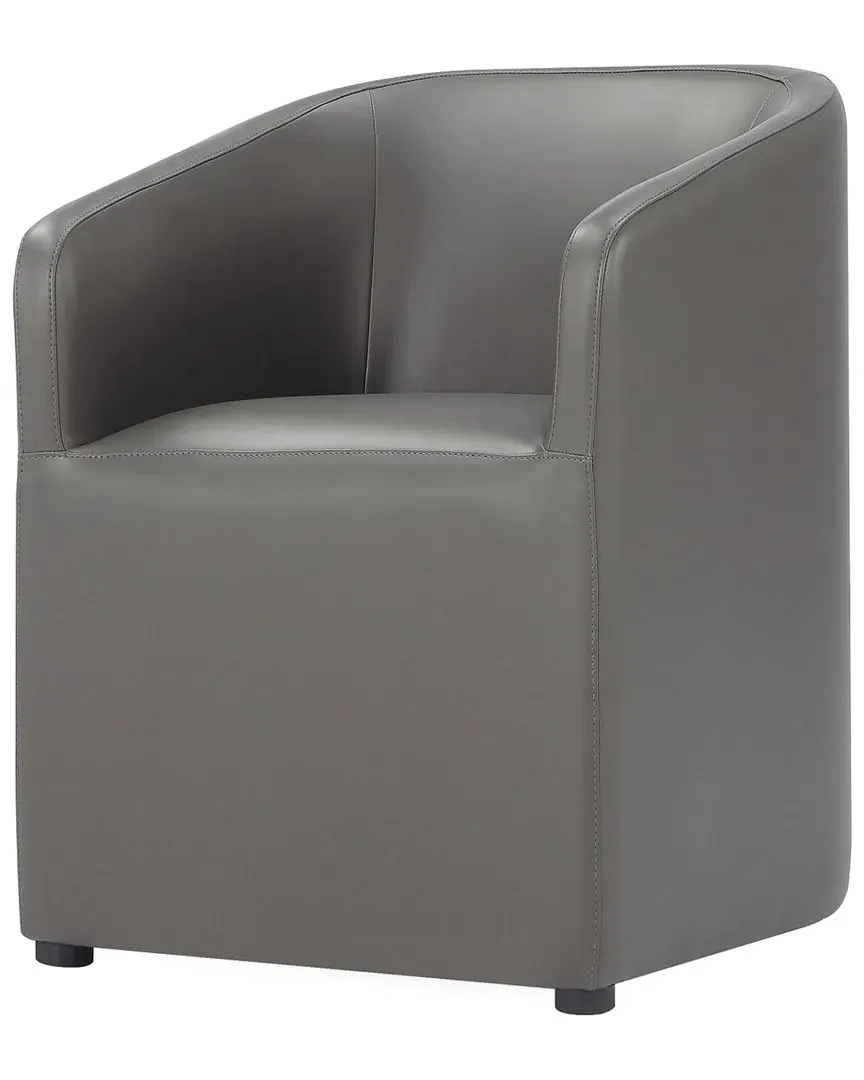 Anna Round Dining Armchair - Pewter, Wood image