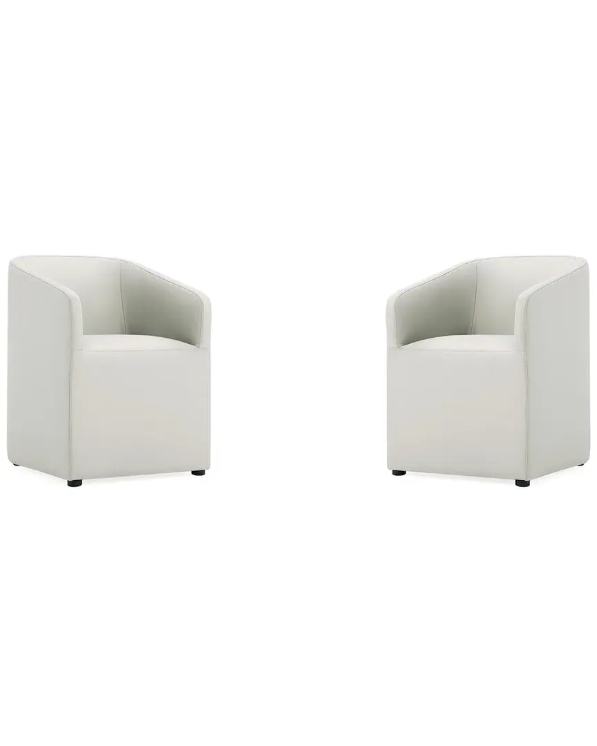 Anna Round Set of 2 Dining Armchairs - Stone Grey, Wood