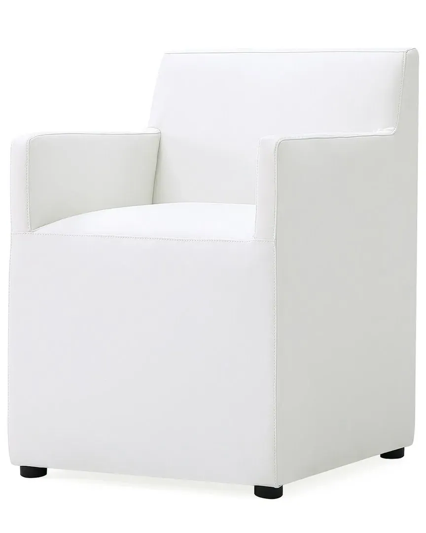 Anna Square Dining Armchair - Cream, Wood image