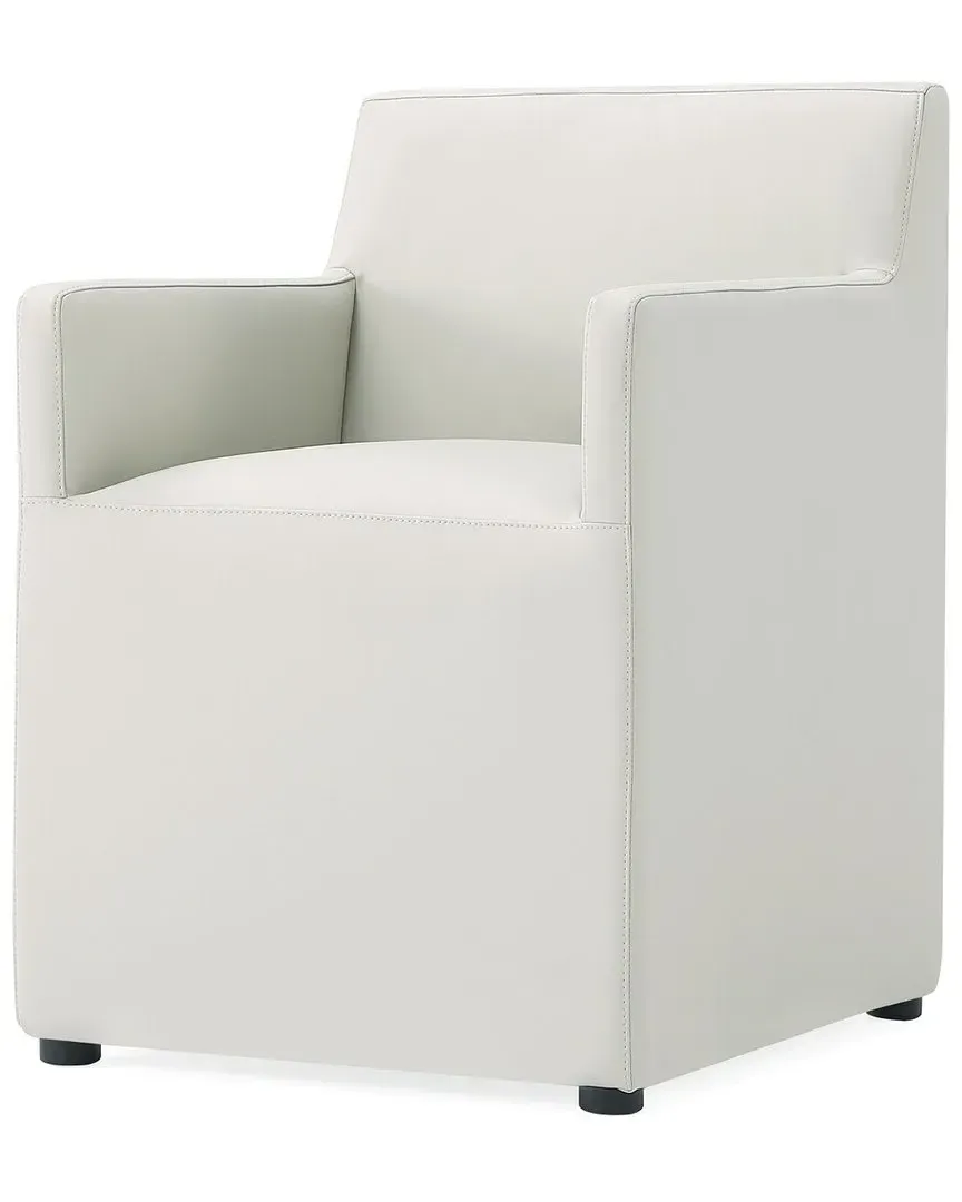 Anna Square Dining Armchair - Stone Grey, Wood